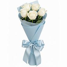 Букет 5 Белых роз Проуд в Чиркее