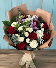 Букет цветов из:  Розы и Альстромерии #REPLACE_PRED# Чиркее