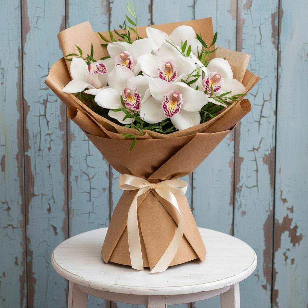 Букет цветов из: Орхидеи и Розы в Чиркее