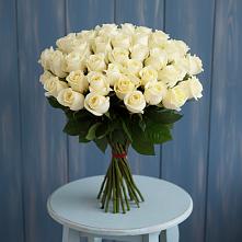 Букет 51 Белая роза Эдлесс Лав в Чиркее