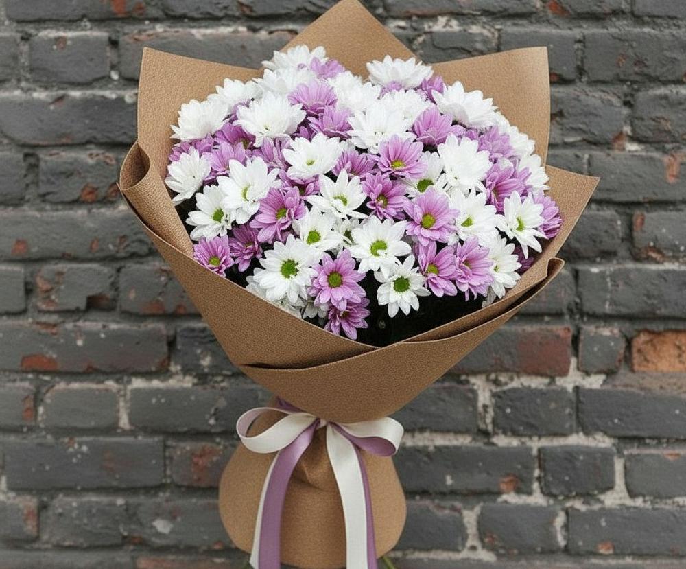 Букет цветов из: Хризантемы в Чиркее