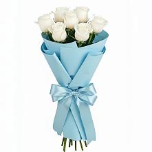 Букет 7 белых роз Проуд в Чиркее