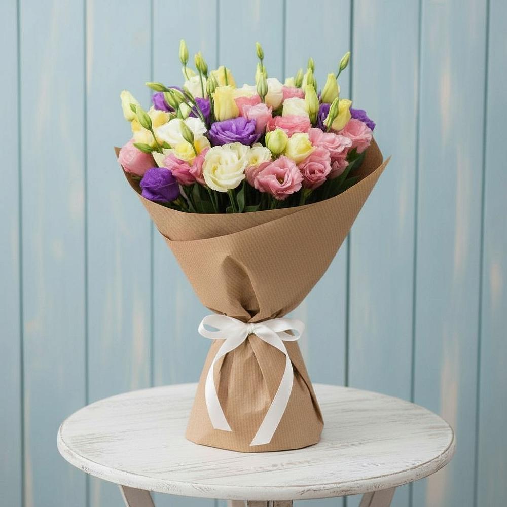 Букет цветов из: Лизиантусы в Чиркее