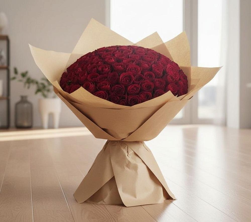 Букет 101 Красная роза в Чиркее
