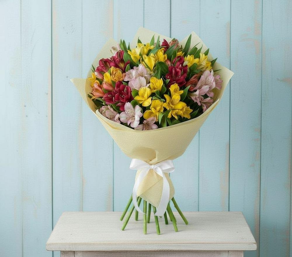 Букет цветов из: Альстромерии в Чиркее